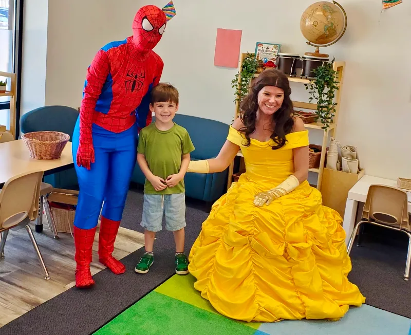 birthday party character spiderman