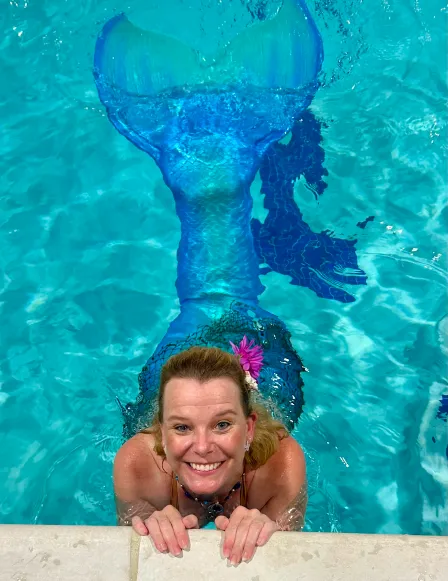 mermaid party birthday pool
